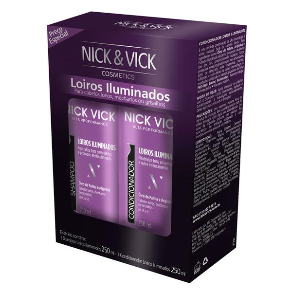 Kit Shampoo + Condicionador Nick Vick Pro-Hair Loiros Iluminados