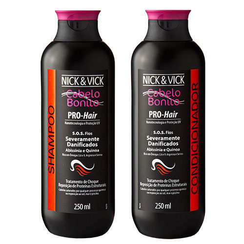Kit Shampoo + Condicionador Nick & Vick Pro-hair S.o.s. Fios
