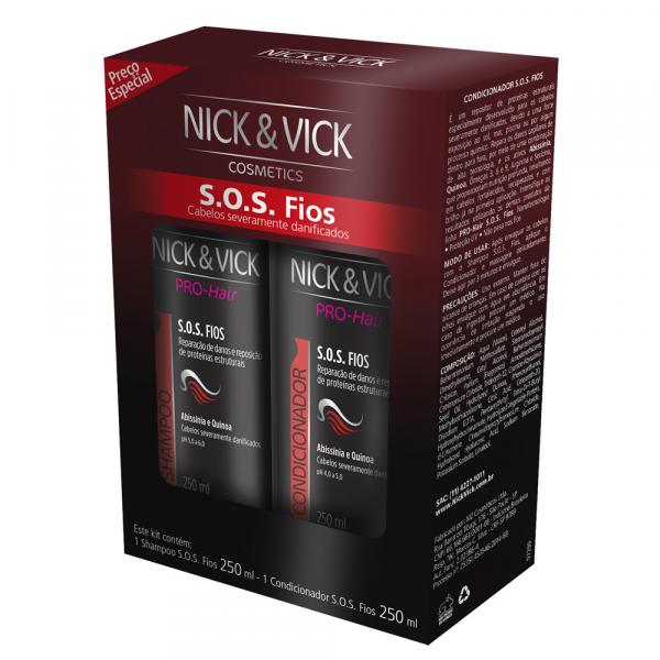 Kit Shampoo + Condicionador Nick Vick Pro-Hair SOS