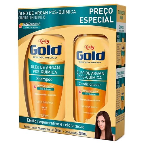 Shampoo + Condicionador Niely Gold PS Quimica