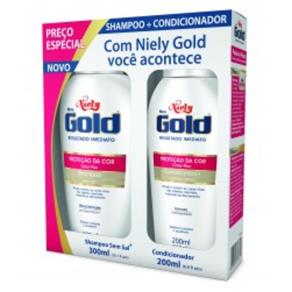 Kit Shampoo + Condicionador Niely Gold Proteção da Cor