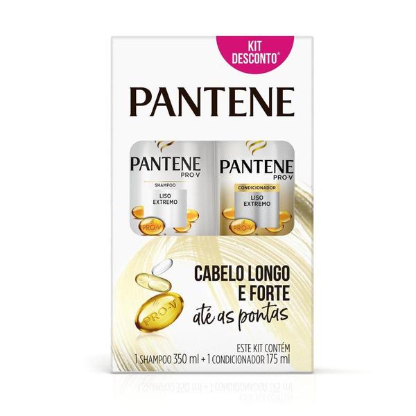 Kit Shampoo + Condicionador Pantene Liso Extremo 350ml+175ml