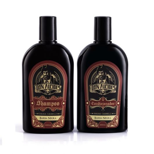 Kit - Shampoo + Condicionador para Cabelos - Barba Negra - Don Alcides