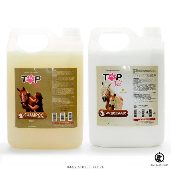 Kit Shampoo + Condicionador para Cavalos Top Vet