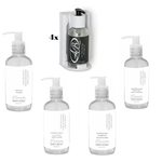 Kit Shampoo Condicionador Sabonete Loção Corporal Dispenser