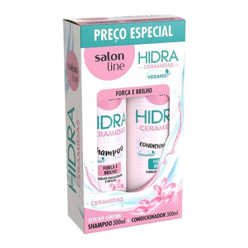 Kit Shampoo + Condicionador Salon Line Hidra Ceramidas 300ml KIT SALON-L HIDRA SH+CO 300ML CERAMIDAS