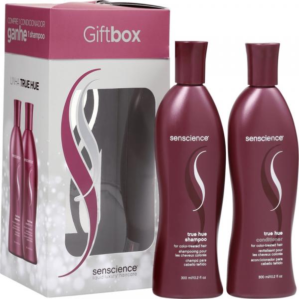Kit Shampoo + Condicionador Senscience True Hue 300ml C/ Giftbox