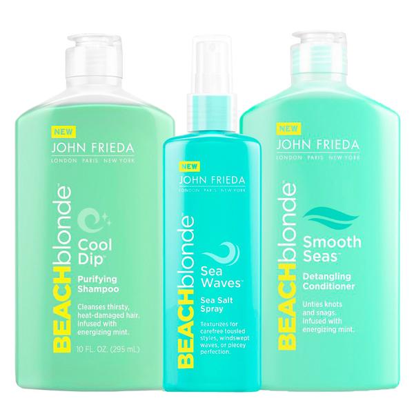 Kit Shampoo + Condicionador + Spray John Frieda Beach Blonde