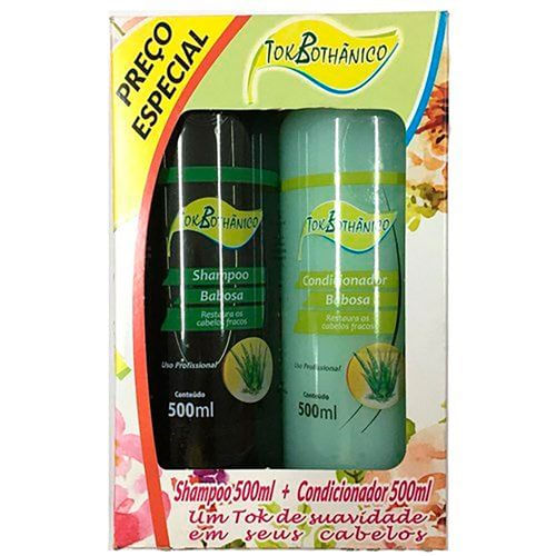 Kit Shampoo + Condicionador Tok Bothânico Babosa 500ml KIT TOK BOTHANICO SH+CO 500ML-CX BABOSA