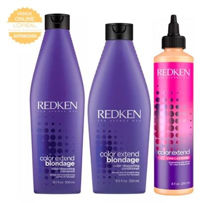 Kit Shampoo + Condicionador + Tratamento Redken Color Extend Blondage