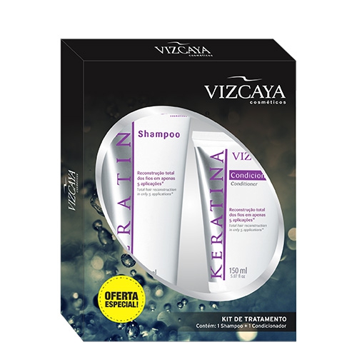 Kit Shampoo + Condicionador Vizcaya Keratina