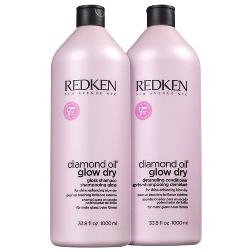 Kit Shampoo + Condicionador 2X1000Ml Diamond Oil Glow Dry Redken