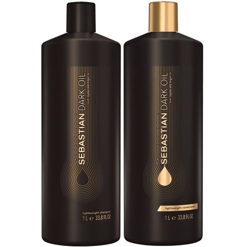 Kit Shampoo + Condicionador 2X1000Ml Sebastian Dark Oil