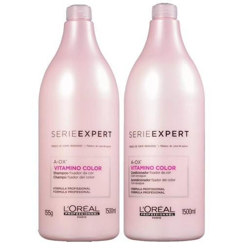 Kit Shampoo + Condicionador 2X1500Ml A-Ox Vitamino Color L'oréal