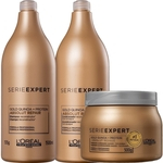 Kit Shampoo + Condicionador 2x1500ml + Máscara 500g Absolut Repair Gold Quinoa + Protein L'Oréal