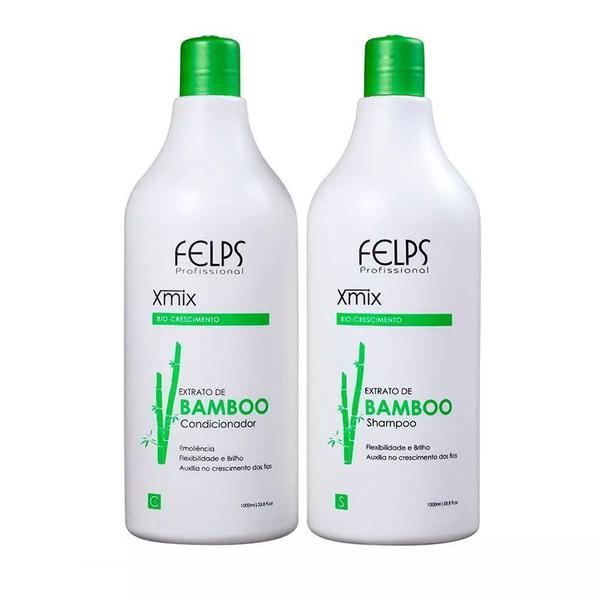 Kit Shampoo+Condicionador Xmix Bamboo 1L - Felps