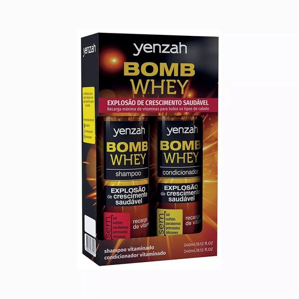 Kit Shampoo + Condicionador Yenzah Bomb Whey - 240ml