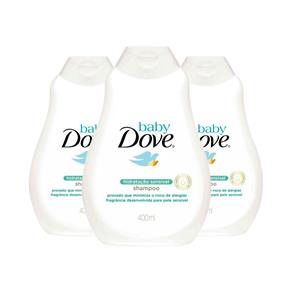 Kit 3 Shampoo Dove Baby Hidratação Sensível - 400 Ml