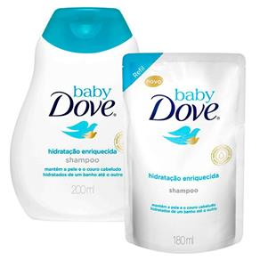 Kit Shampoo Dove Baby + Refil