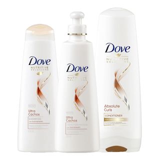 Kit Shampoo Dove Ultra Cachos + Condicionador + Creme para Pentear 200ml Leve Mais e Pague Menos