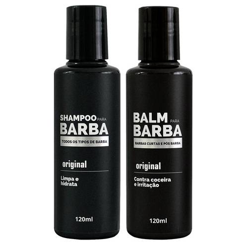 Kit Shampoo e Balm para Barba Curta ou Crescimento Usebarba