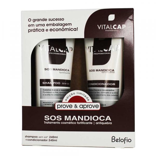 Kit Shampoo e Condicionador 240ml VitalCap S.O.S Mandioca - Belofio