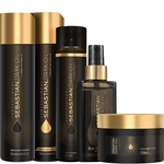 Kit Shampoo e Condicionador 250ml + Máscara 150ml + Óleo 95ml + Perfume 200ml Sebastian Dark Oil