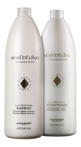Kit Shampoo e Condicionador Alfaparf Semi Di Lino Diamante