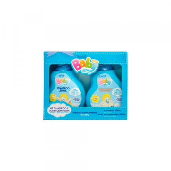 Kit Shampoo e Condicionador Baby Azul 200ml - Muriel