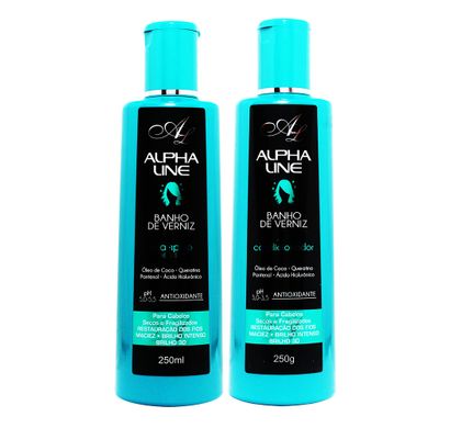 Kit Shampoo e Condicionador Banho de Verniz - Alpha Line