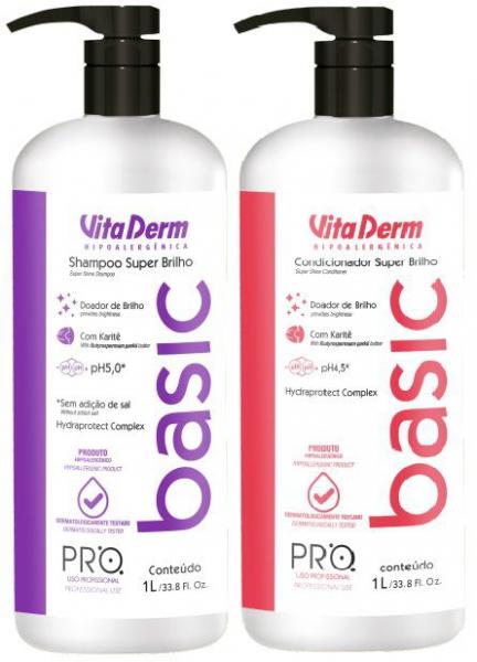 Kit Shampoo e Condicionador Basic Vita Derm