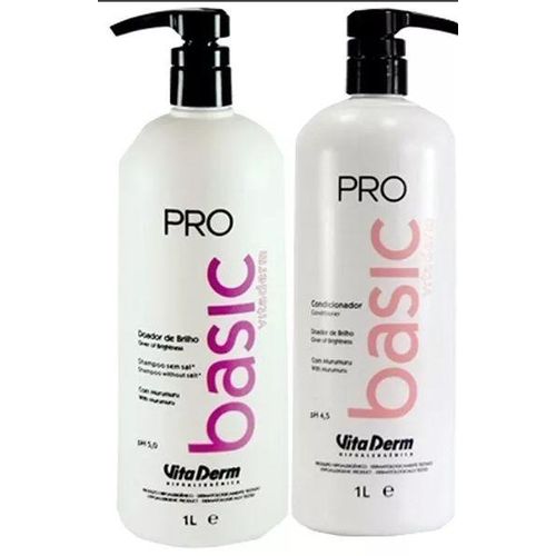 Kit Shampoo e Condicionador Basic Vita Derm