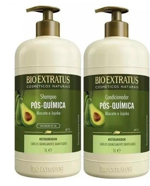 Kit Shampoo e Condicionador Bio Extratus Pós-Quimica