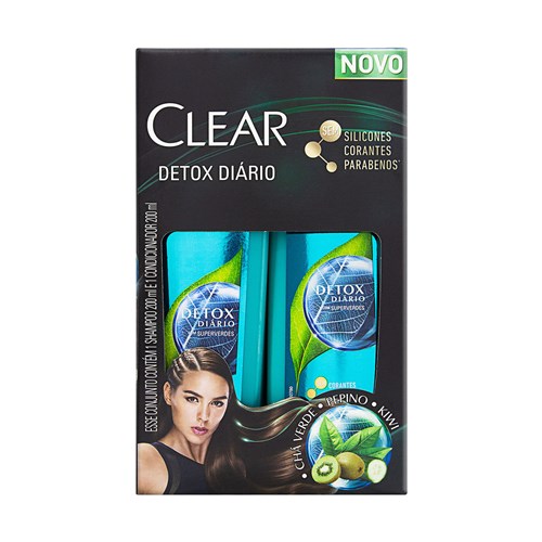 Kit Shampoo e Condicionador Clear Detox Diário