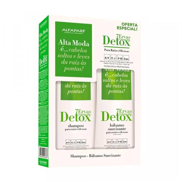 Kit Shampoo e Condicionador Detox 7 Ervas Alta Moda - Alfaparf