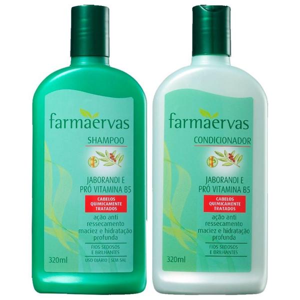 Kit Shampoo e Condicionador Farmaervas Jaborandi e Pro Vitamina B5 - 320ml