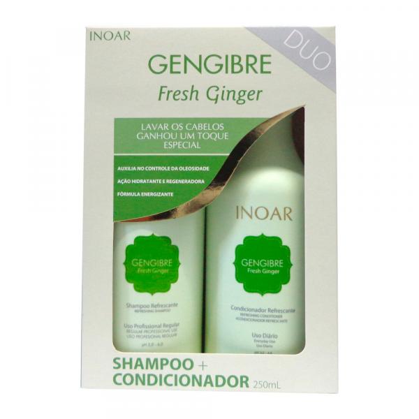 Kit Shampoo e Condicionador Gengibre Fresh Ginger 250ml - Inoar