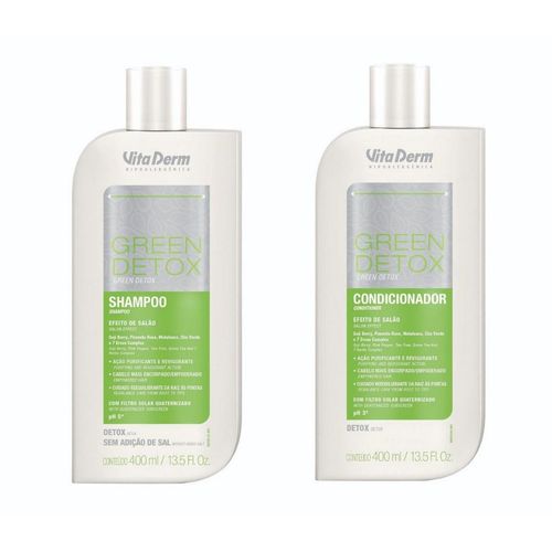 Kit Shampoo e Condicionador Green Detox Vita Derm