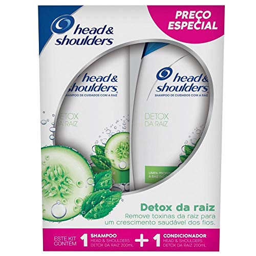 Kit Shampoo e Condicionador Head & Shoulders Detox da Raíz 200ml