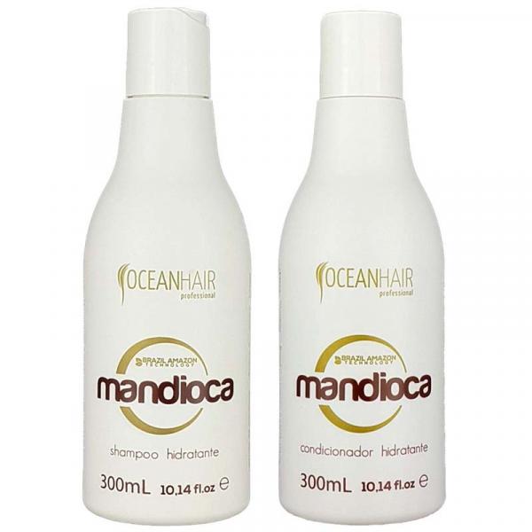 Kit Shampoo e Condicionador Hidratante Mandioca 2x300ml Brazil Amazon Ocean Hair - Oceanhair