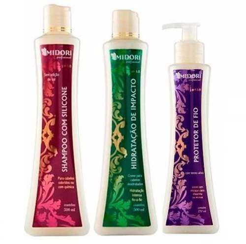 Kit Shampoo e Condicionador Impacto Protetor de Fios Midori