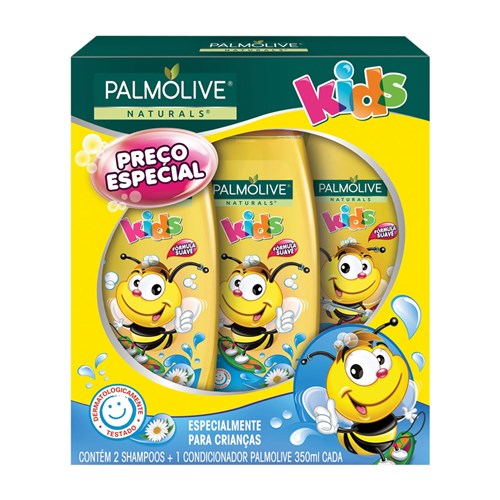 Kit Shampoo e Condicionador Infantil Palmolive Naturals Kids Sem Sal
