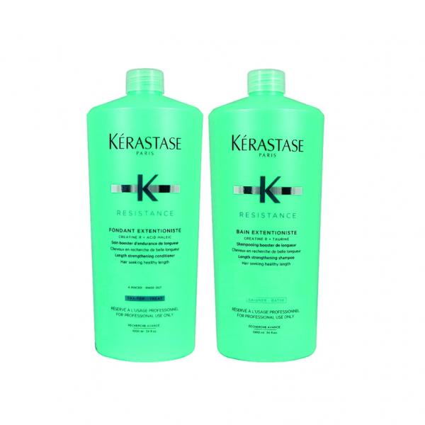 Kit Shampoo e Condicionador Kérastase Resistance Extentioniste (2x1000ml) - Kerastase