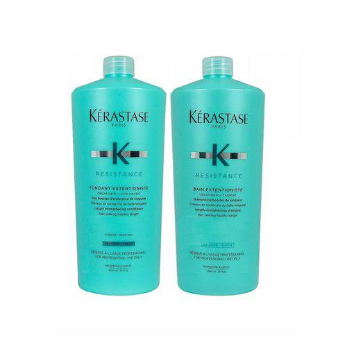 Kit Shampoo e Condicionador Kérastase Resistance Extentioniste (2x1000ml)
