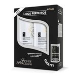 Kit Shampoo E Condicionador Lisos Perfeitos Fios De Porcelana 500ml - Triskle