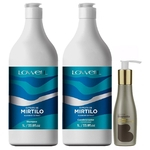 Kit Shampoo E Condicionador Litro Extrato De Mirtilo E Bioplastia Complexo Reconstrutor Lowell