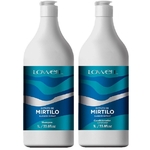 Kit Shampoo E Condicionador Litro Extrato De Mirtilo Lowell