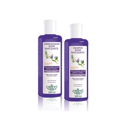 Kit Shampoo e Condicionador Matizador Flores e Vegetais