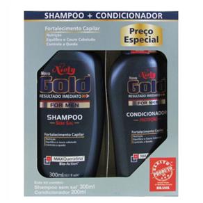 Kit Shampoo e Condicionador Niely Gold For Men