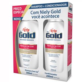 Kit Shampoo e Condicionador Niely Gold Proteção da Cor